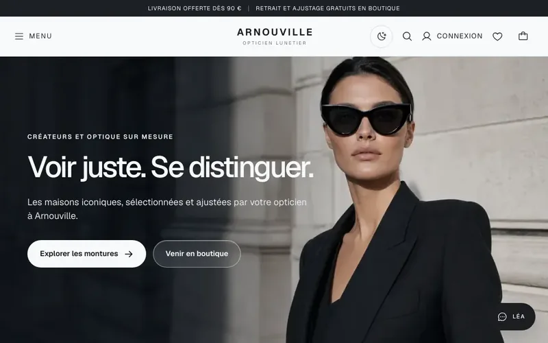 Boutique en ligne et assistant IA pour un opticien indépendant